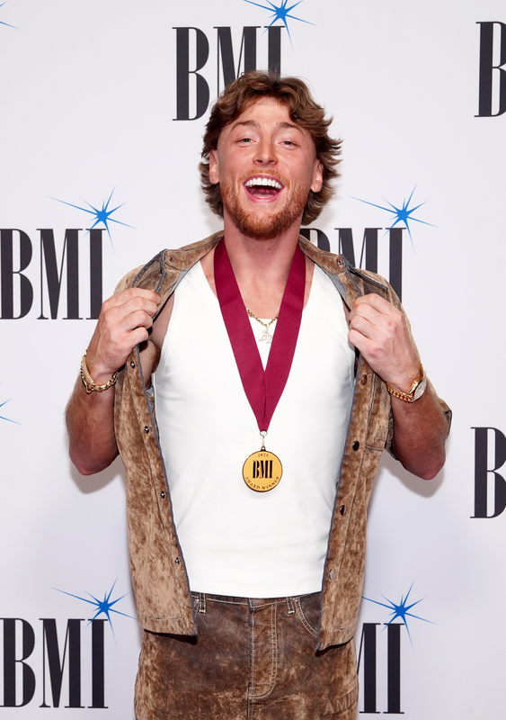 Bailey Zimmerman attends the 2025 BMI Country Awards at BMI on November 18, 2025 in Nashville, Tennessee. (Photo by Erika Goldring/Getty Images for BMI)

