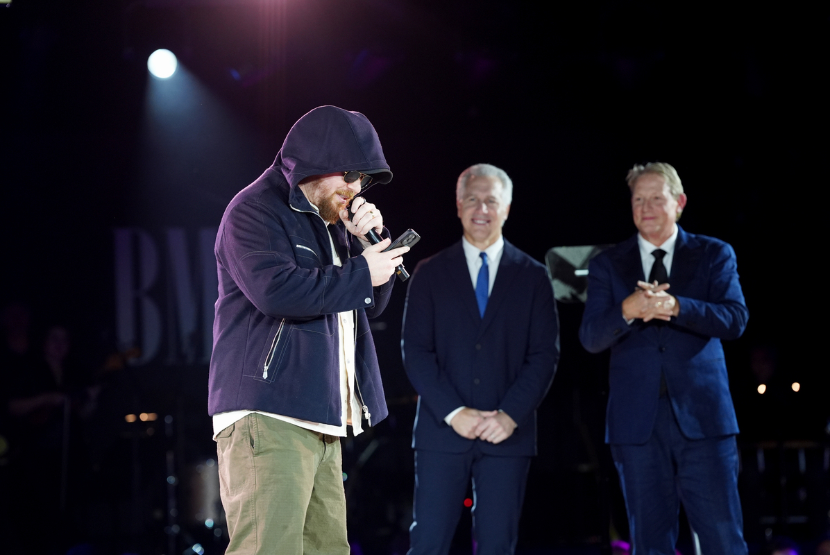 Charlie Handsome speaks onstage during the 2025 BMI Country Awards at BMI on November 18, 2025 in Nashville, Tennessee. (Photo by Erika Goldring/Getty Images for BMI)
