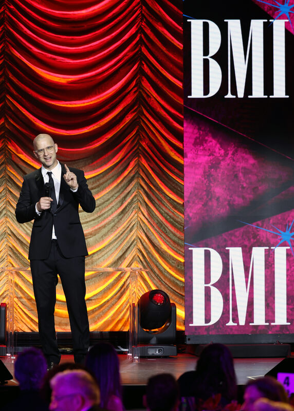 Honoree Theodore Shapiro accepts the BMI Icon Award onstage during the 2026 BMI Film, TV & Visual Media Awards at Beverly Wilshire, A Four Seasons Hotel on May 13, 2026 in Beverly Hills, California. (Photo by JC Olivera/Getty Images for BMI)