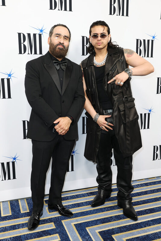 (L-R) Jesus Gonzalez, BMI Vice President, Creative, Latin and JOP attend the 2026 BMI Latin Awards on March 19, 2026 in Miami, Florida. (Photo by Alexander Tamargo/Getty Images)