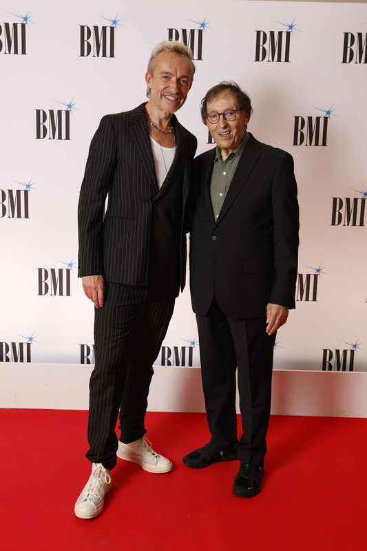 Fraser T. Smith and Don Black, OBE attend the 2025 BMI London Awards at The Dorchester on September 29, 2025 in London, England. (Photo by John Phillips/Getty Images for BMI)
