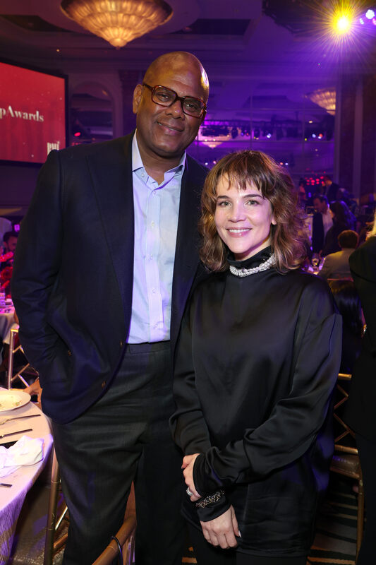 (L-R) Jon Platt, Chairperson, Sony Music Publishing, and Katie Welle, President, Head of A&R, Sony Music Publishing, attend the 2026 BMI Pop Awards at Beverly Wilshire, A Four Seasons Hotel on May 12, 2026 in Beverly Hills, California. (Photo by JC Olivera/Getty Images for BMI)