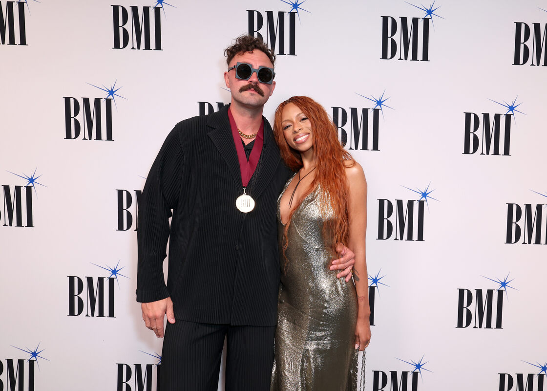 (L-R) Mikky Ekko and Ravyn Lenae attend the 2026 BMI Pop Awards at Beverly Wilshire, A Four Seasons Hotel on May 12, 2026 in Beverly Hills, California.  (Photo by JC Olivera/Getty Images for BMI)