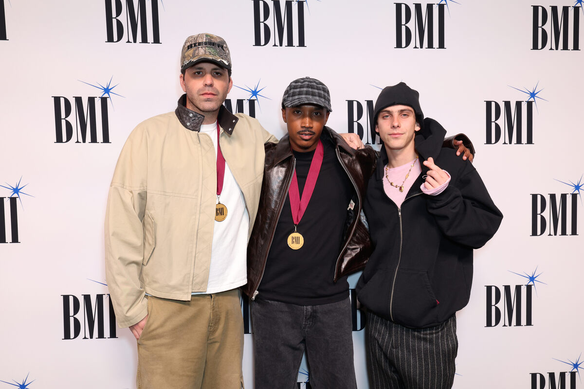 (L-R) Daniel Chetrit, Dylan Wiggins, and Eddie Benjamin attend the 2026 BMI Pop Awards at Beverly Wilshire, A Four Seasons Hotel on May 12, 2026 in Beverly Hills, California.  (Photo by JC Olivera/Getty Images for BMI)