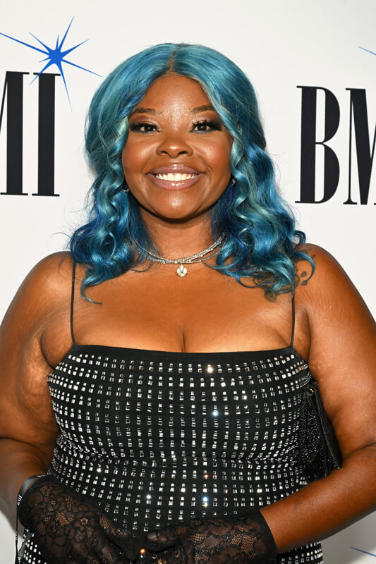 Emi Secrest attends the 2025 BMI R&B/Hip-Hop Awards at Fairmont Century Plaza on August 28, 2025 in Los Angeles, California.  (Photo by Lester Cohen/Getty Images for BMI)