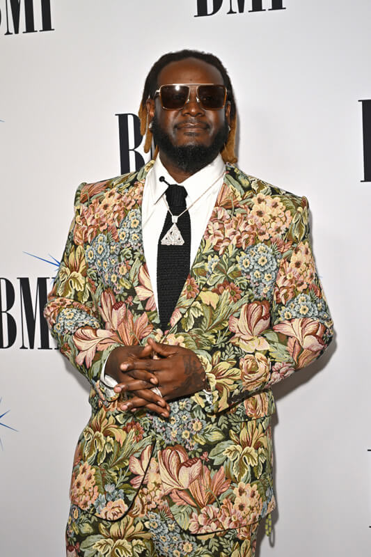 T-Pain attends the 2025 BMI R&B/Hip-Hop Awards at Fairmont Century Plaza on August 28, 2025 in Los Angeles, California.
