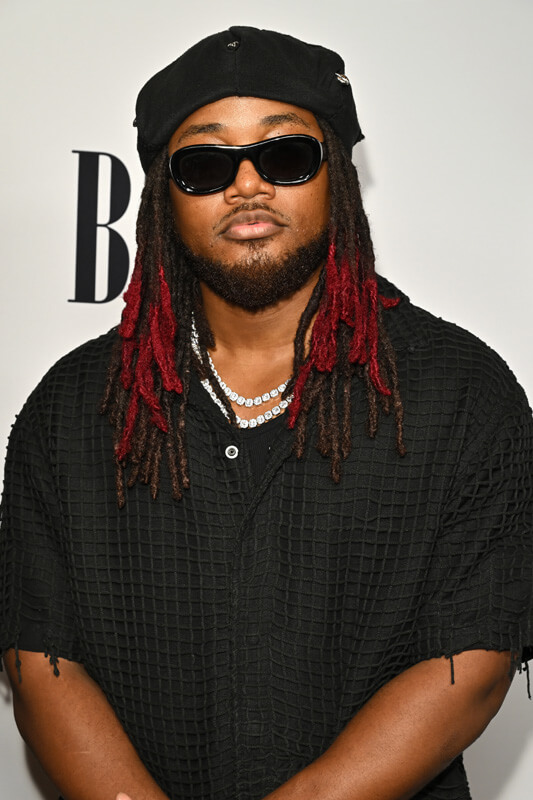 Leon Thomas III attends the 2025 BMI R&B/Hip-Hop Awards at Fairmont Century Plaza on August 28, 2025 in Los Angeles, California.  (Photo by Lester Cohen/Getty Images for BMI)