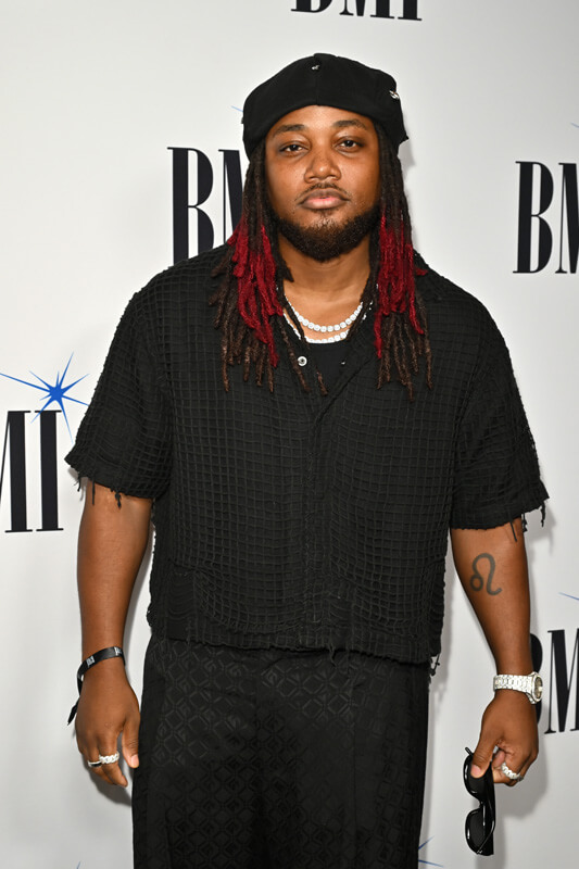 Leon Thomas III attends the 2025 BMI R&B/Hip-Hop Awards at Fairmont Century Plaza on August 28, 2025 in Los Angeles, California.  (Photo by Lester Cohen/Getty Images for BMI)