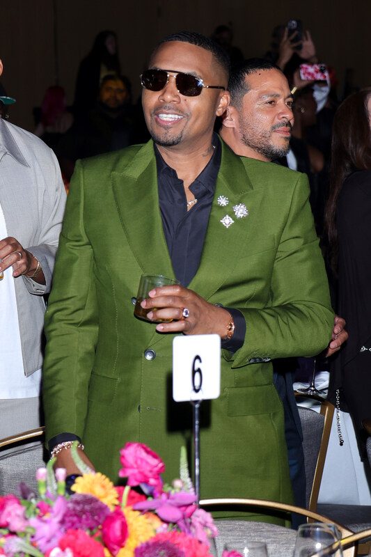 Nas attends the 2026 BMI R&B/Hip-Hop Awards at Fairmont Century Plaza on August 26, 2026 in Los Angeles, California.  (Photo by Arnold Turner/Getty Images for BMI)