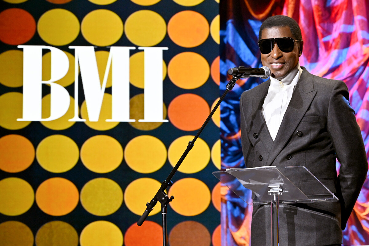 Babyface speaks onstage during the 2026 BMI R&B/Hip-Hop Awards at Fairmont Century Plaza on August 26, 2026 in Los Angeles, California.  (Photo by Lester Cohen/Getty Images for BMI)