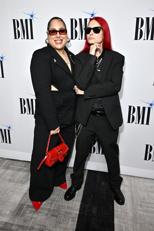 (L-R) Mariah Martinez and Dana Portalatin attend the 2026 BMI R&B/Hip-Hop Awards at Fairmont Century Plaza on August 26, 2026 in Los Angeles, California.  (Photo by Lester Cohen/Getty Images for BMI)